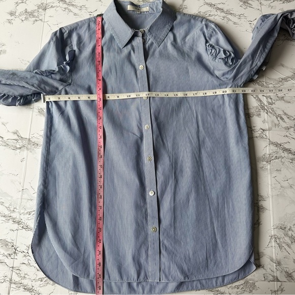 Tibi Ruffle Button Down Shirt - Picture 5 of 9